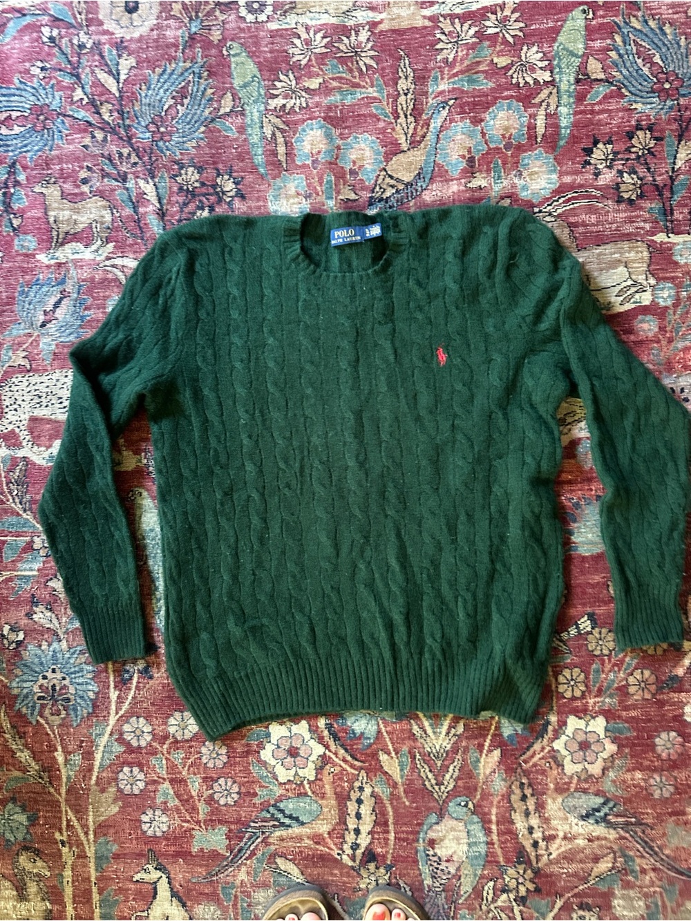 Cashmere Ralph Lauren cable knit sweater